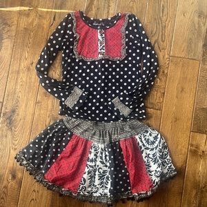 Cute Mustard Pie Skirt outfit Girls 7